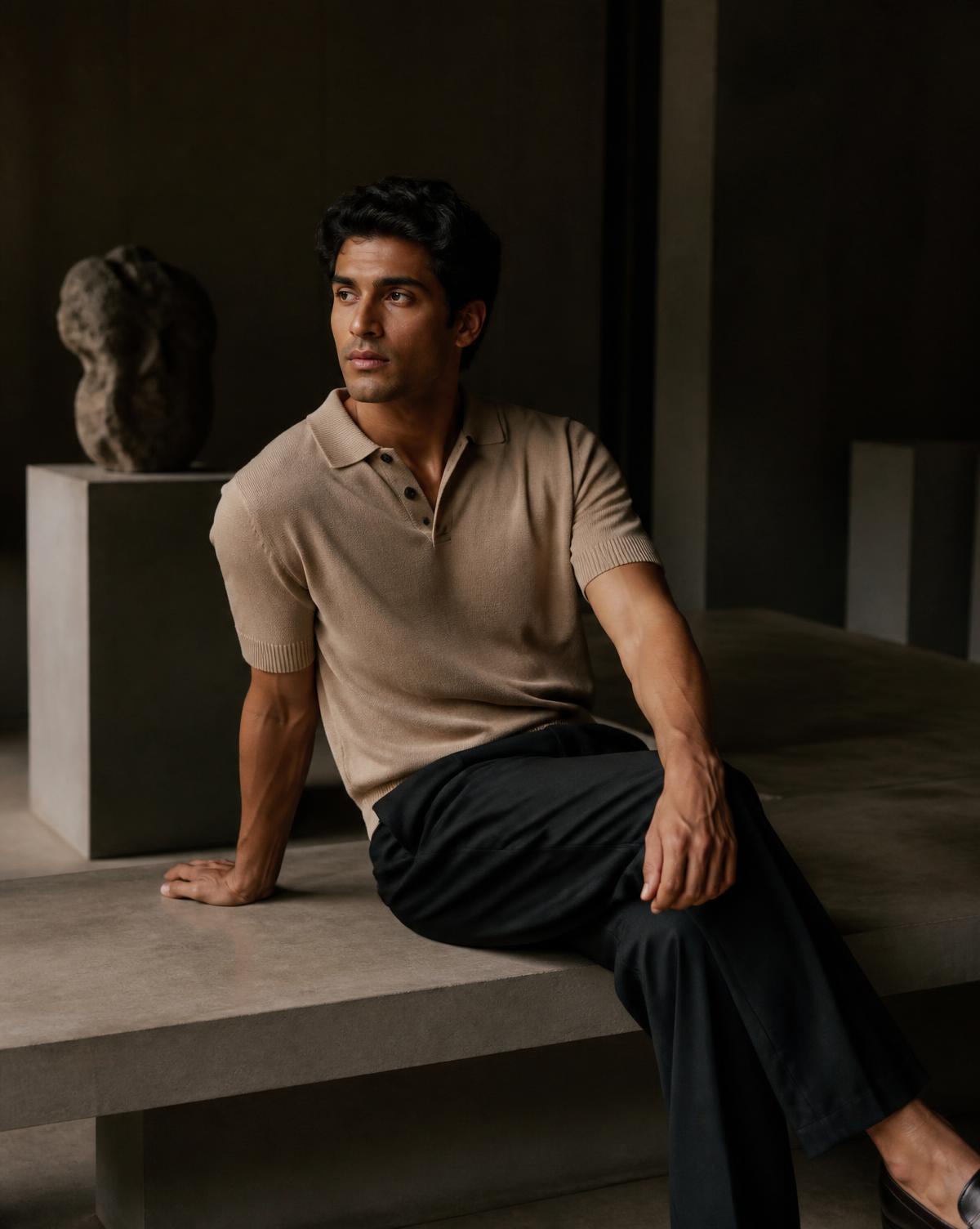 RYVORA Ivory Oxford Shirt — alternate view