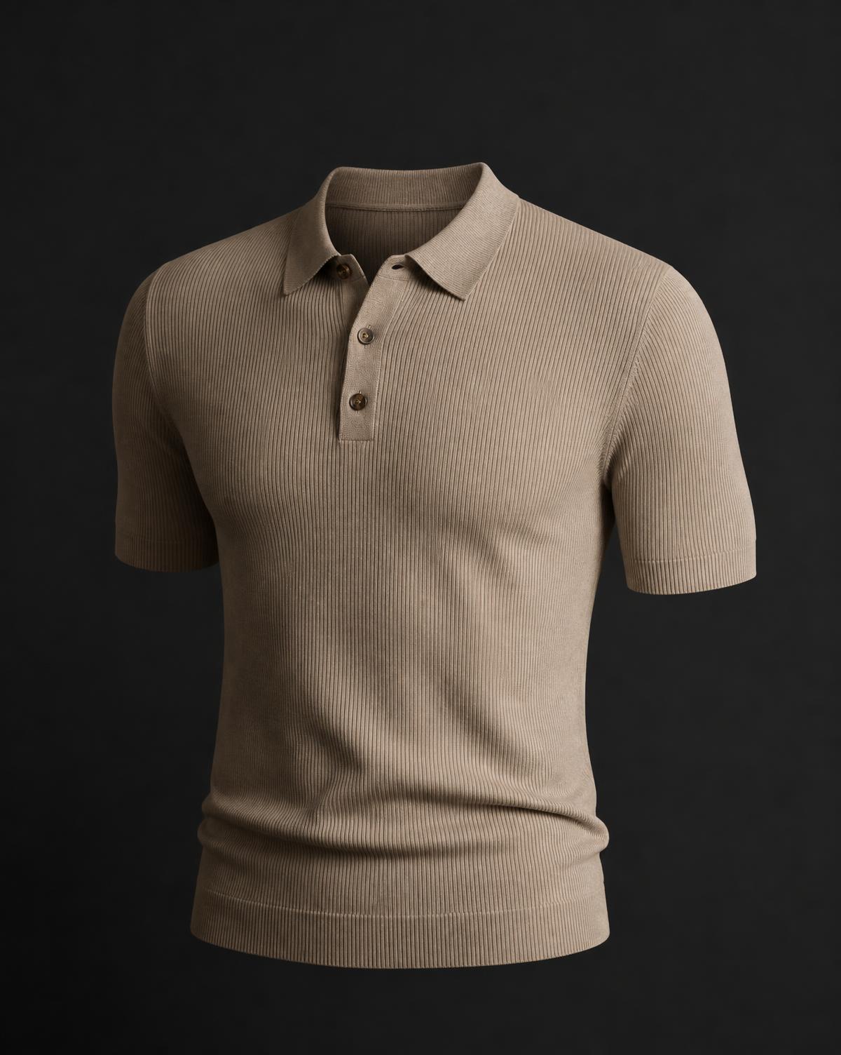 RYVORA Sandstone Knit Polo